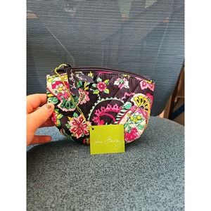 NWT Vera Bradley Petal Paisley Comestic Bag With Attached Mirror